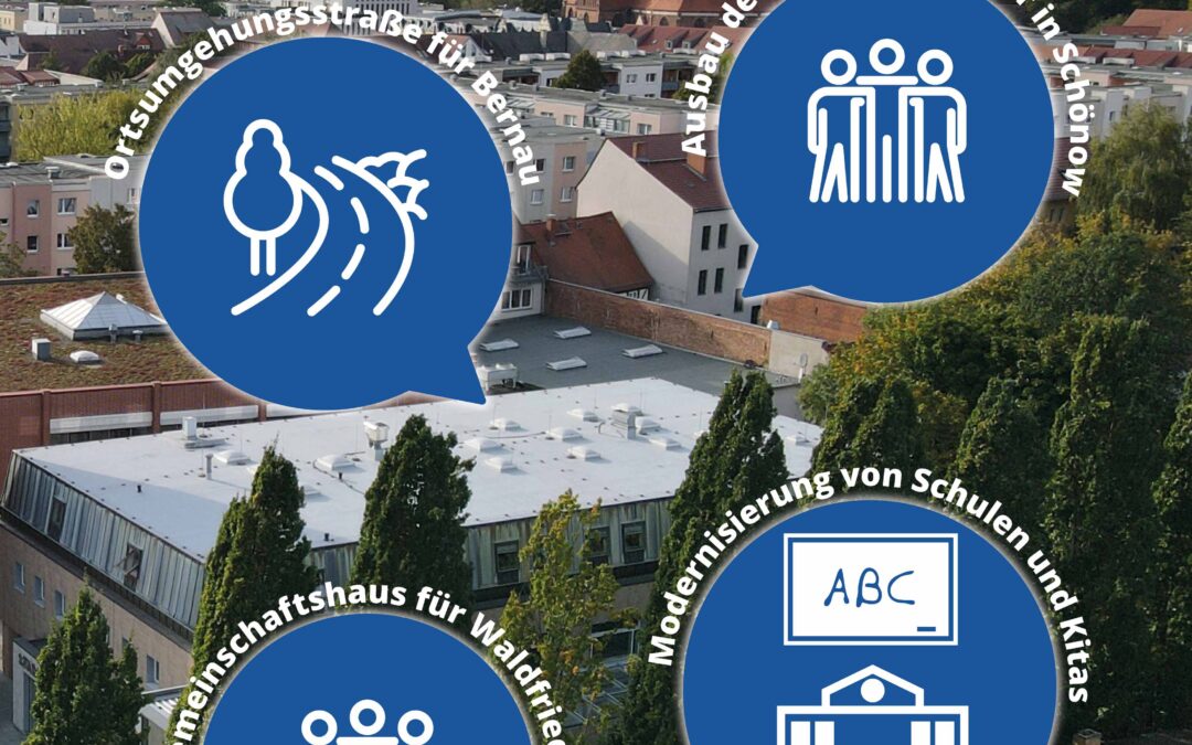 Bernau gestalten: Mit klugen Investitionen aus dem Sondervermögen